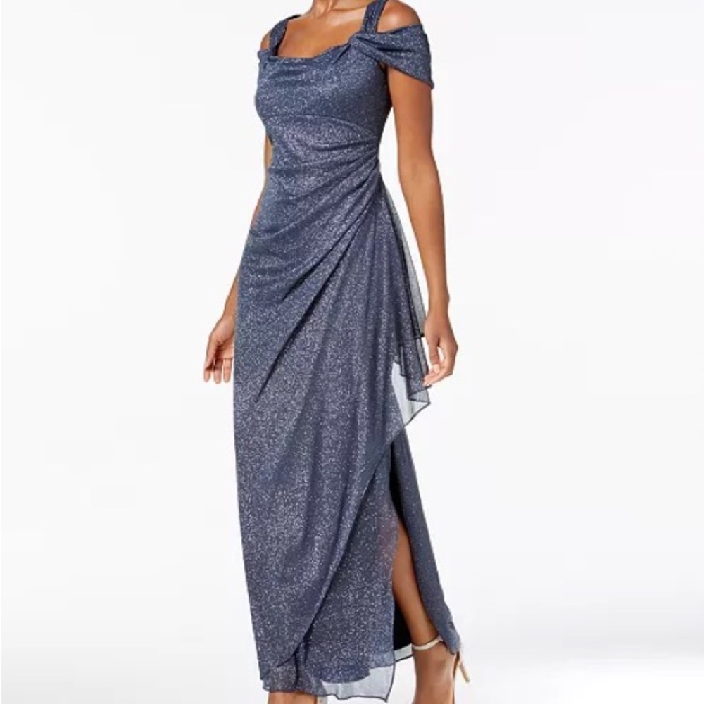 Alex Evenings sparkly gray gown